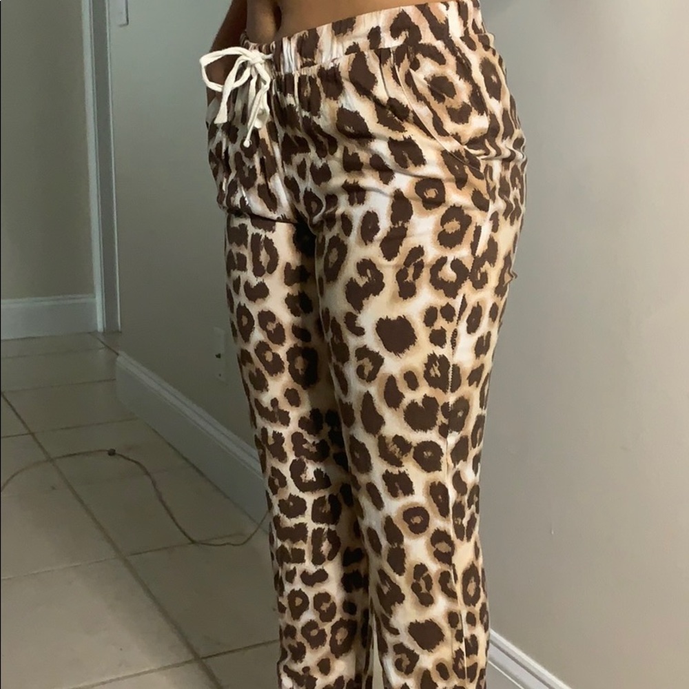 animal print justice jogger